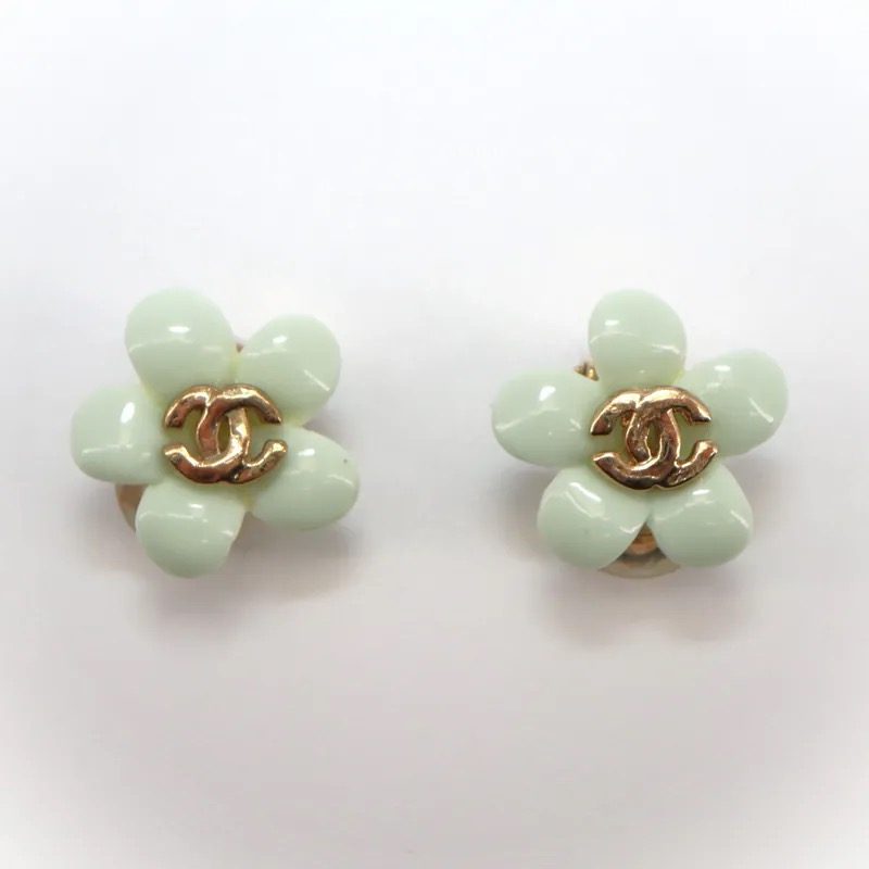 Chanel Coco Mark Flower Clip-on Earrings