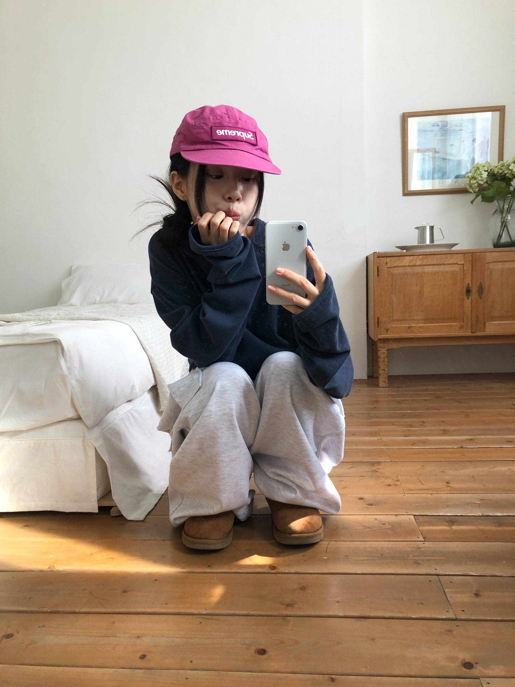 Asymmetric Button Long Sleeve