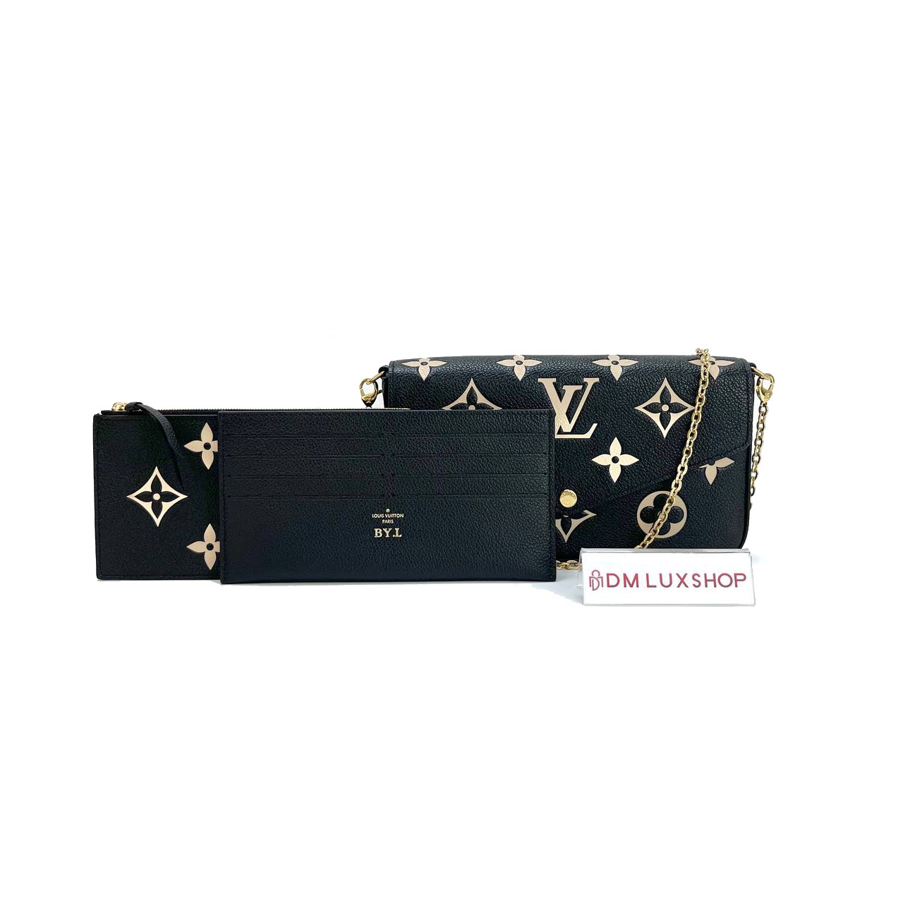 LV Felicie Pochette Bicolor Empreinte GHW