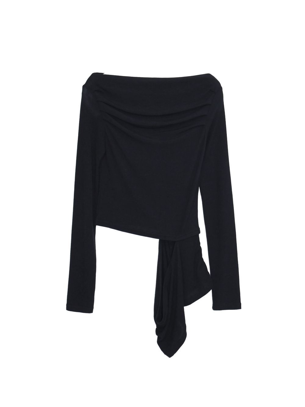 Cutout Off-Shoulder Ruched Top