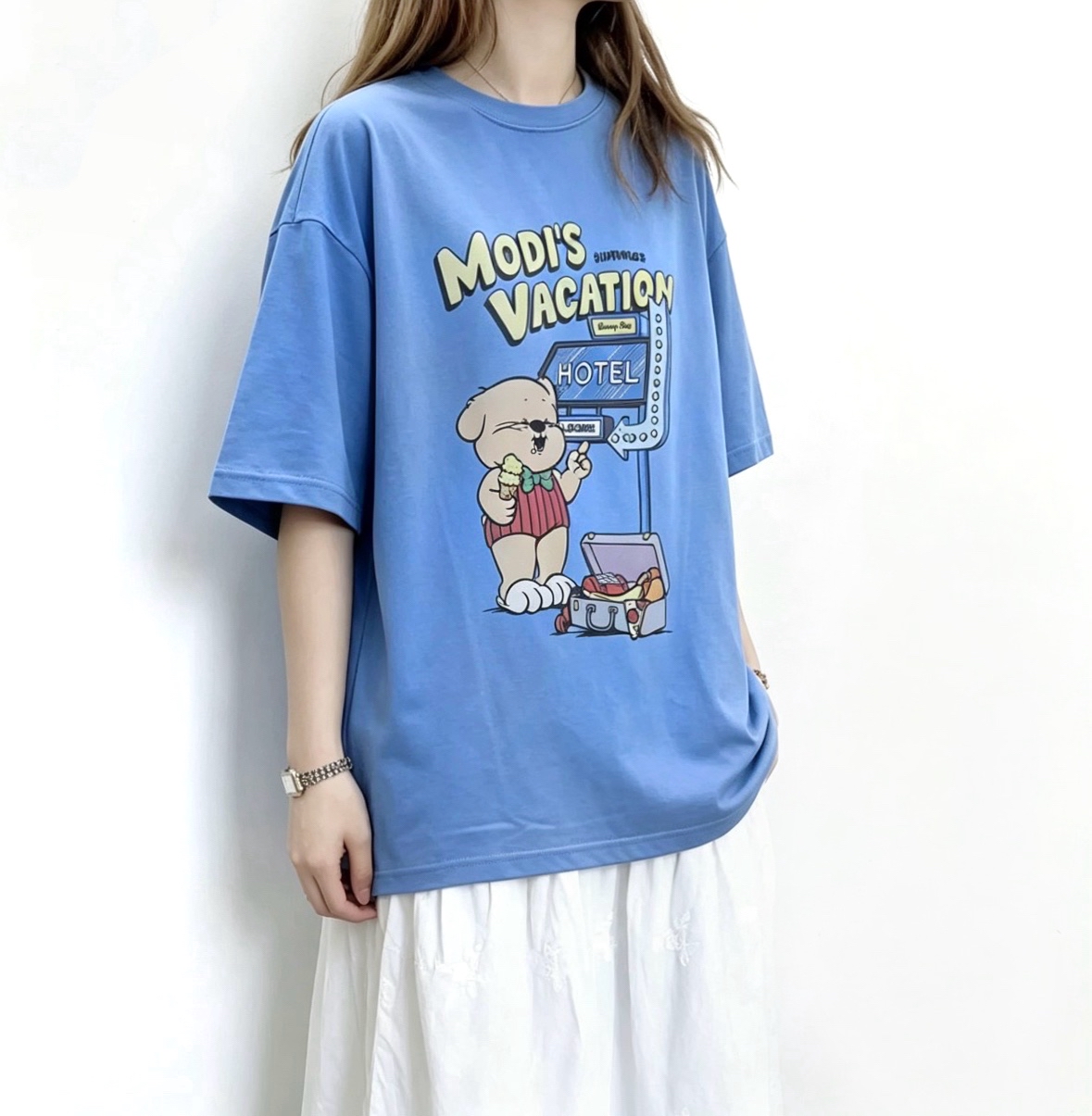 ☀️初夏優惠☀️ 撞色cartoon print Tee 