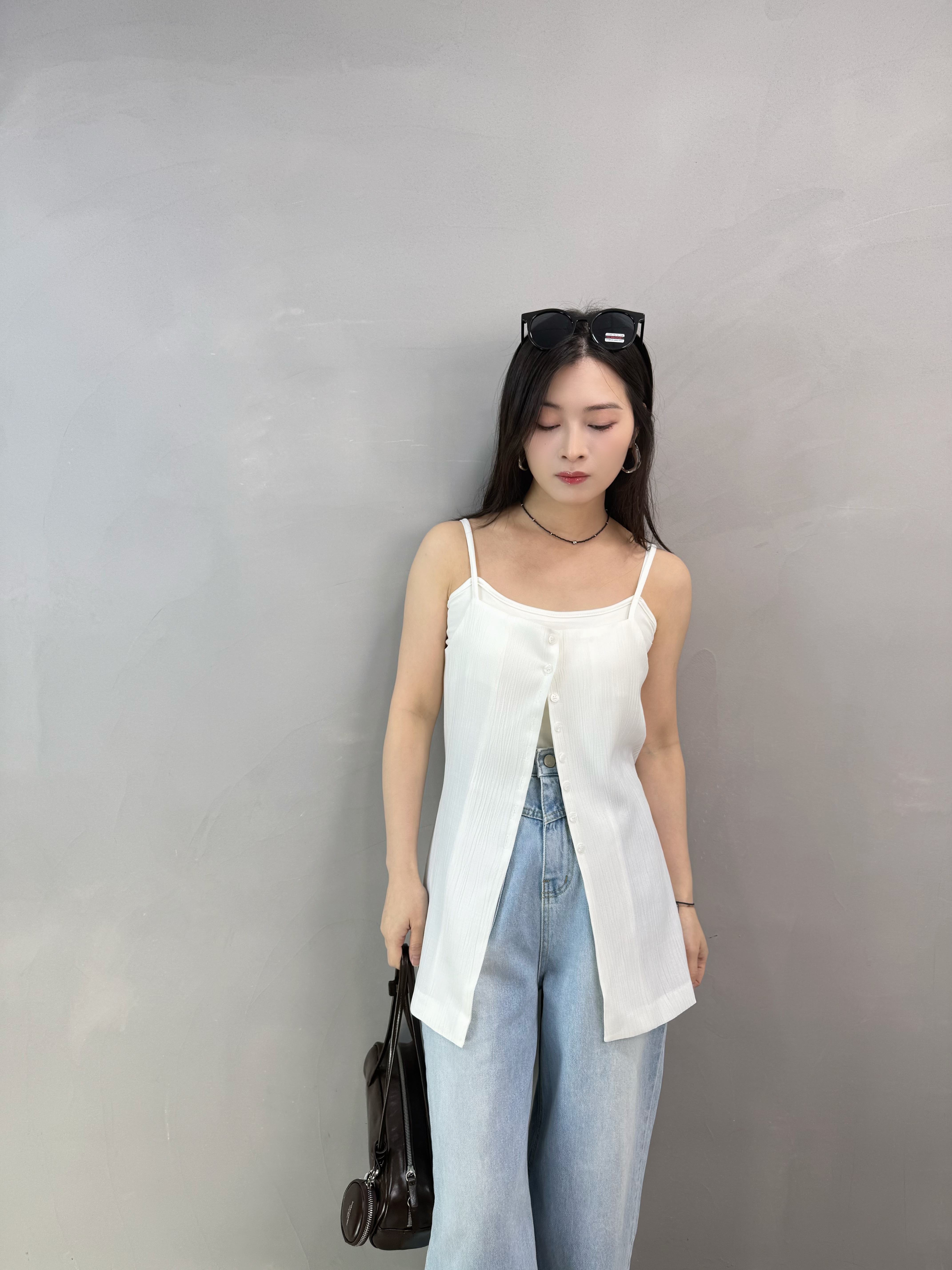 Q62 壓紋扣鈕吊帶