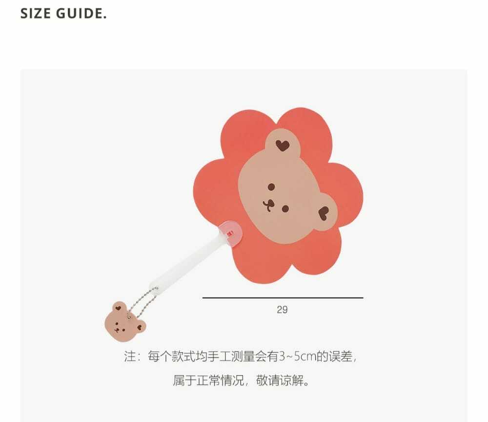 dot to dot 花花卡通手搖扇