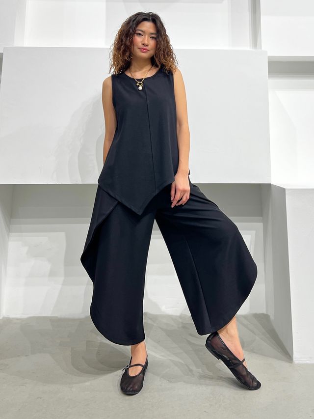 sheller leather like wrap culottes ブラック KNtFrrZayLuu1RNIniHFhOplsjiCx2