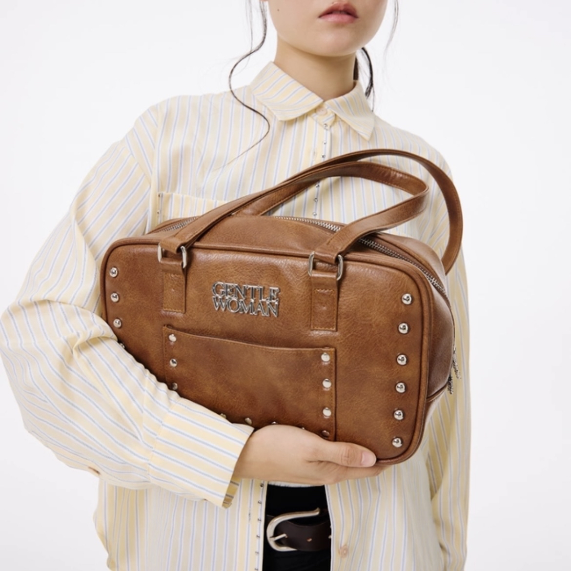 預購 | 🇹🇭GENTLEWOMAN STUDDED LEATHER CARRY BAG BG1125