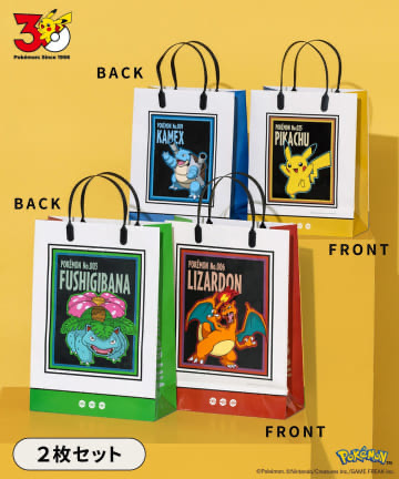 ✨連線商品需補運費✨日本 3COINS x Pokemon 30週年 包裝袋系列 (手提膠袋/紙袋)