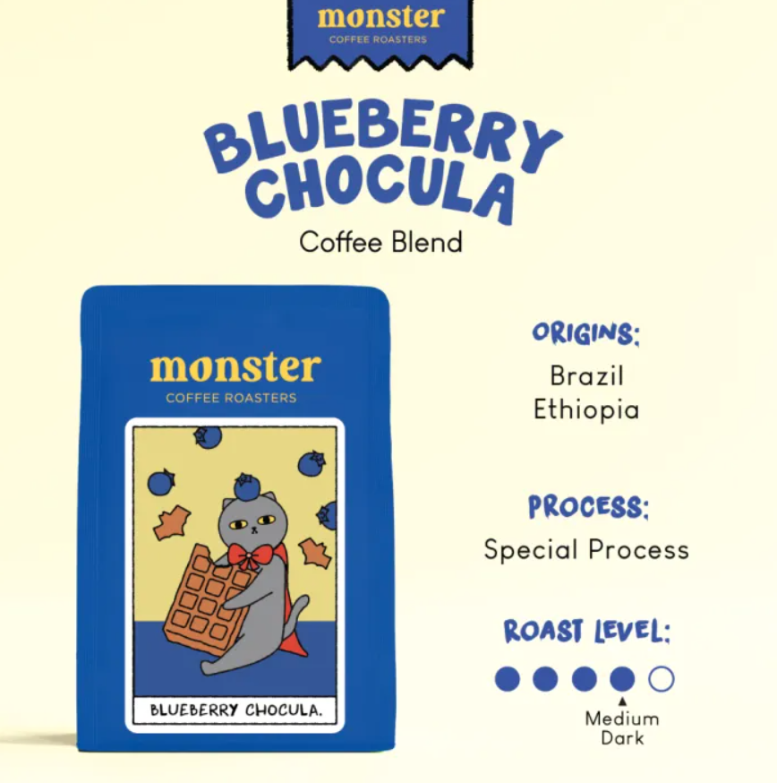 【預訂】泰國 Monster Coffee Roasters Whole Beans - BLUEBERRY CHOCULA 200g