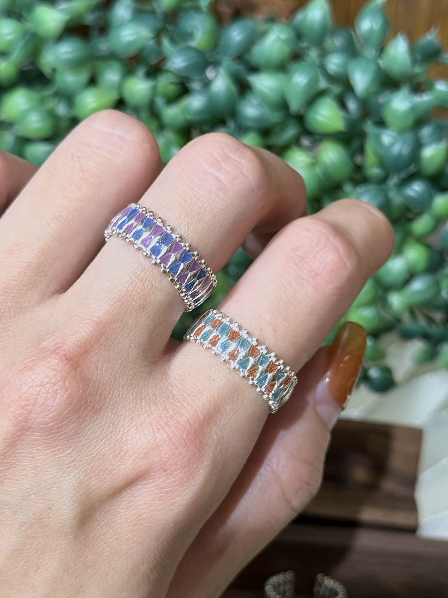 菱序流光 Diamond Sequence｜925純銀開口戒指