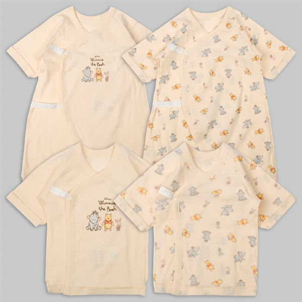 🇯🇵預訂 日本直送🇯🇵Winnie the pooh小熊維尼新生兒純棉打底四件套