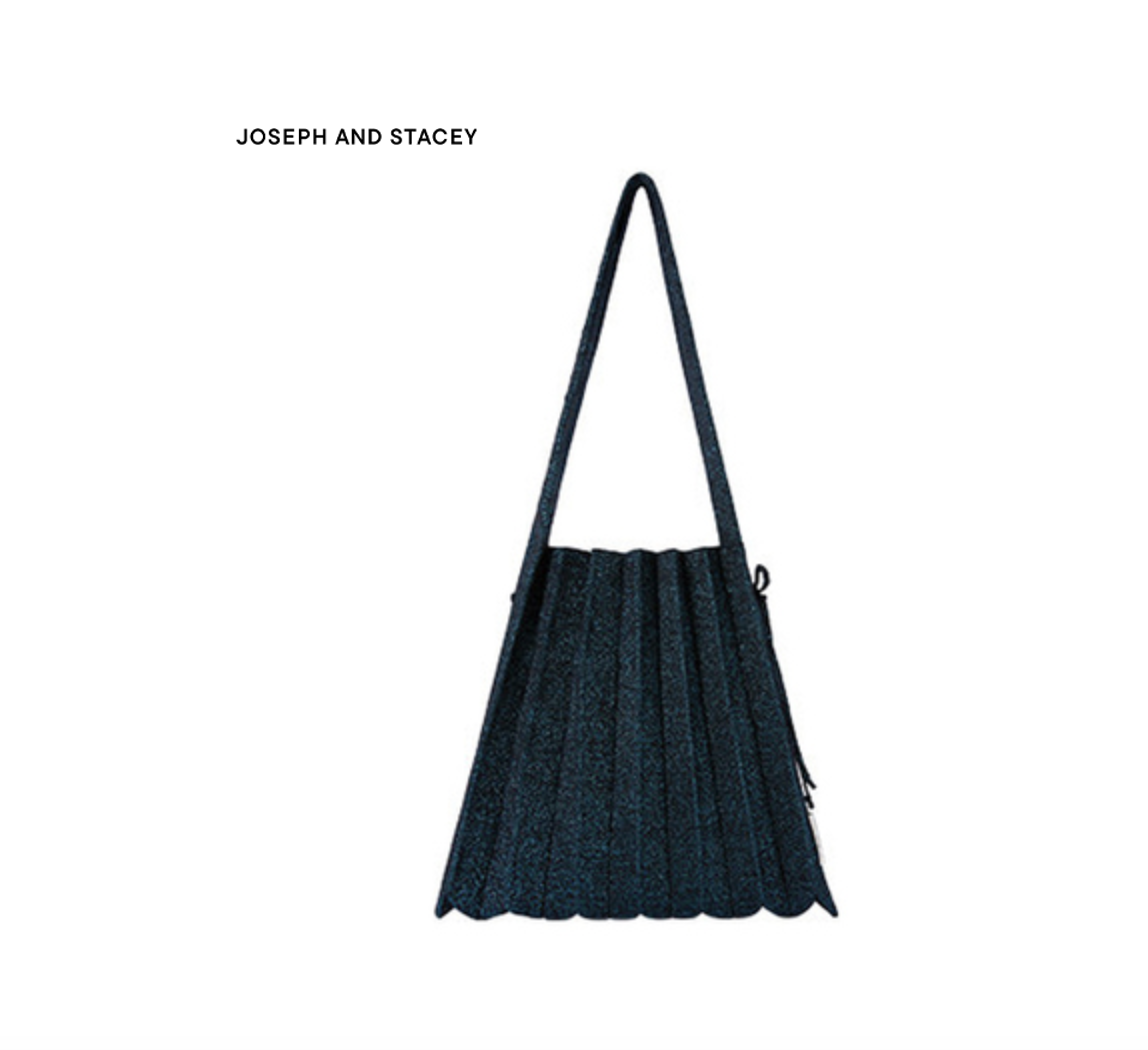 JOSEPH & STACEY Lucky Pleats Knit M Starry (Black, Cool Lime, Dusty Blue, Fog Blue, Gold, Hazelnut, Lush Green, Mid Night Ocean, Plum Jam, Rose Gold)