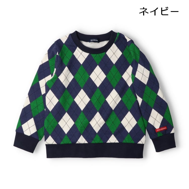 🆕【⭐訂購⭐】🇯🇵日本直送 🌀 #日本製 菱格紋 抓絨衛衣  [2款選] 🌀 [ELJA-0267] [261128]