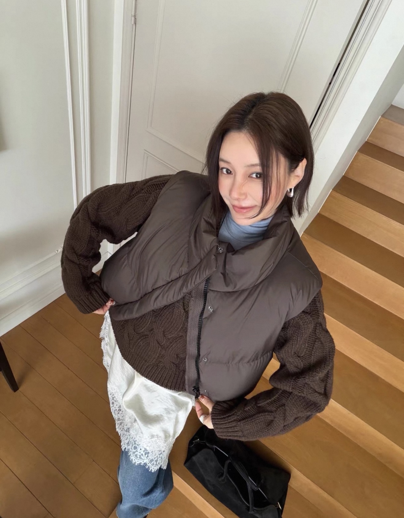 100% goose down vest