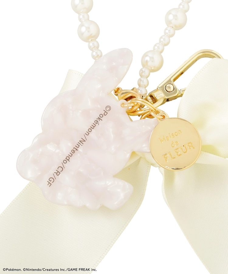 🎀【預訂】 PokePeace x Maison de FLEUR 絲帶掛飾 - Pikachu
