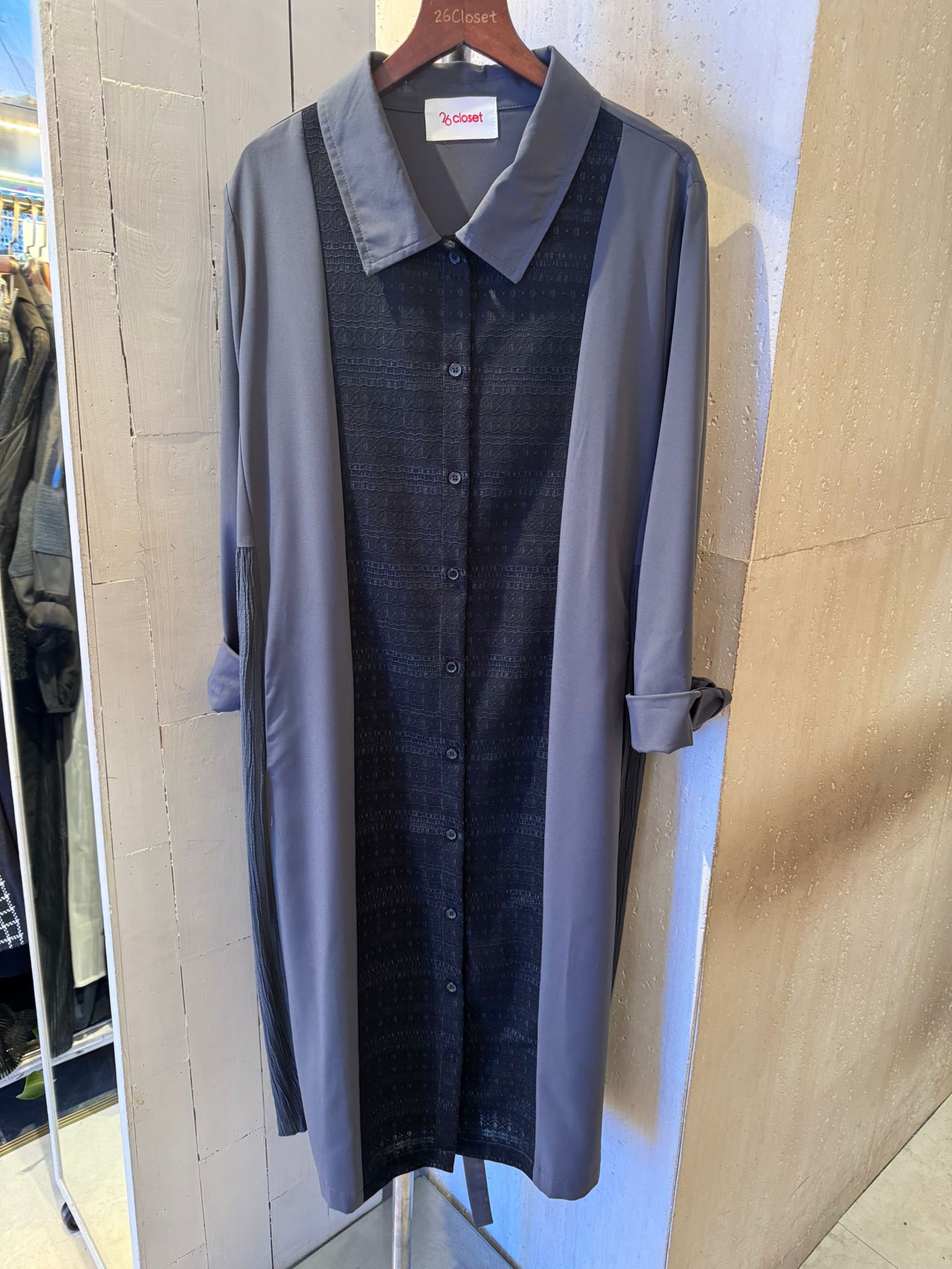 103763 拼色連身裙