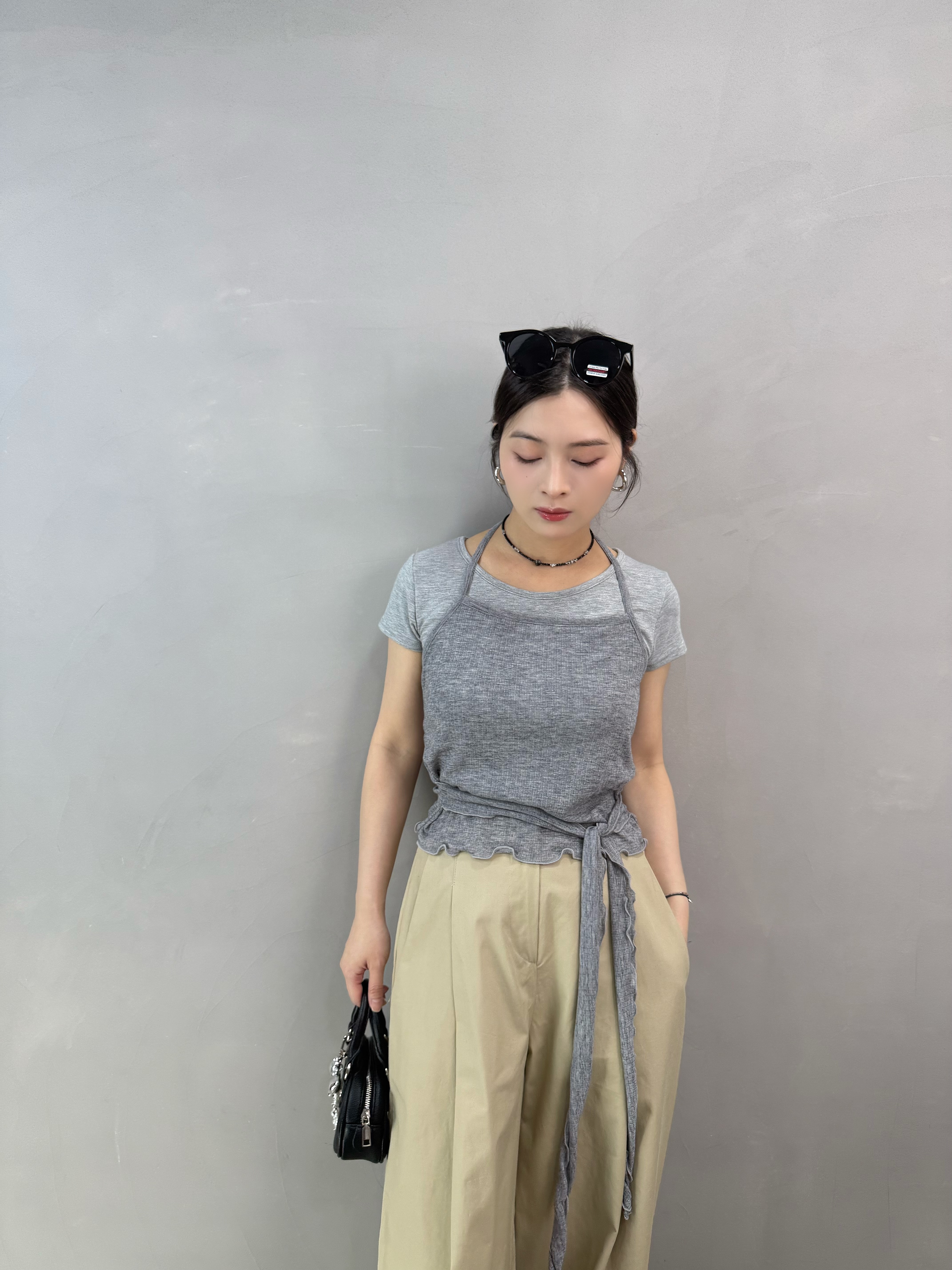 Q66 綁腰吊帶+Tee Set