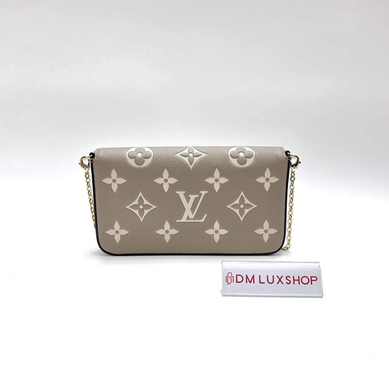 LV Bicolour Grey Empreinte Pochette Felicie