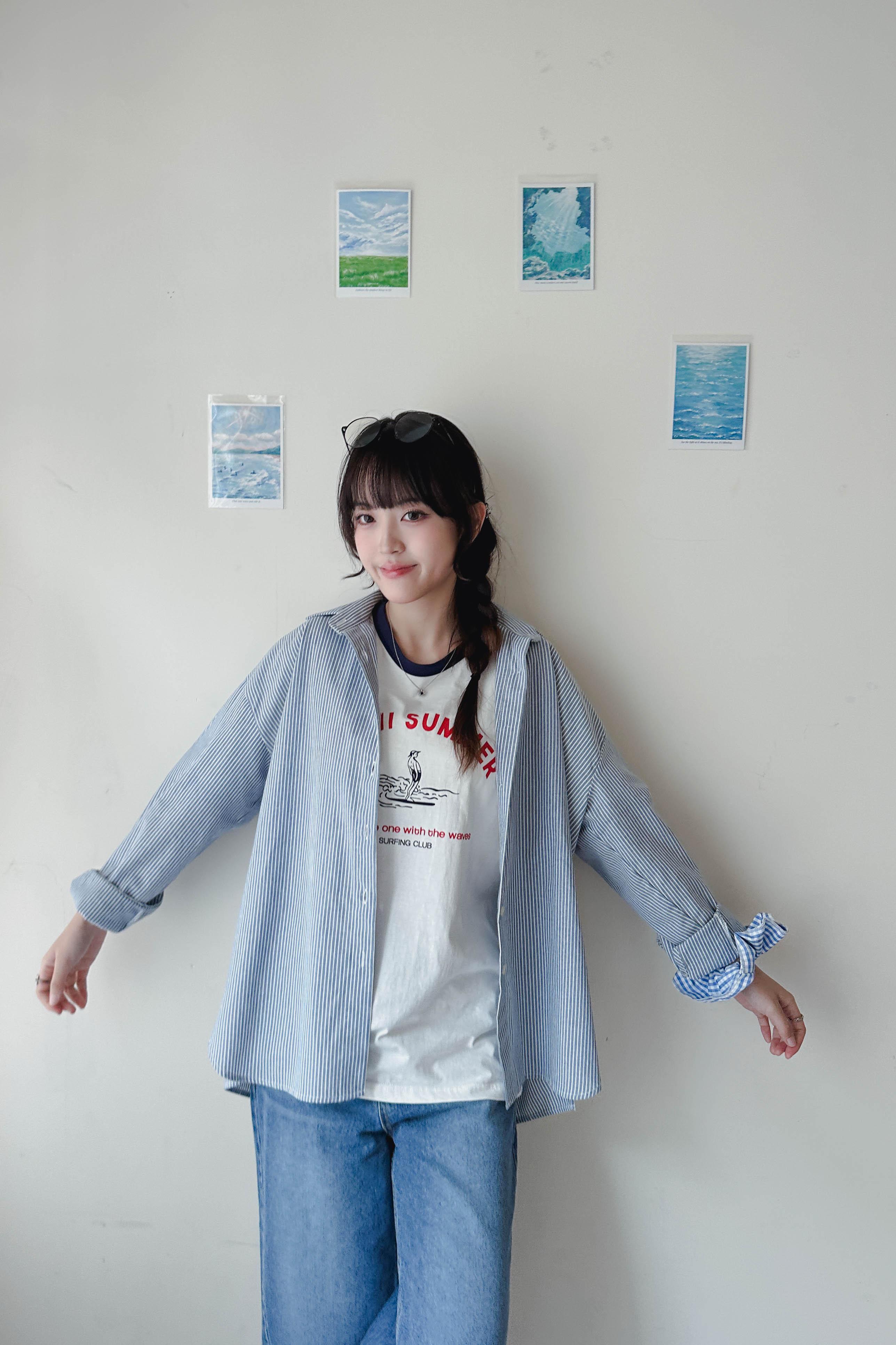 HAWAII 衝浪小子撞色Tee