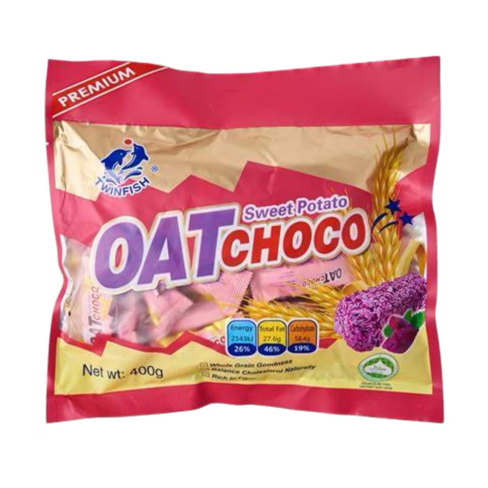 400g TwinFish Premium Oat Choco [Original / Chocolate / Strawberry / Sweet Potato]