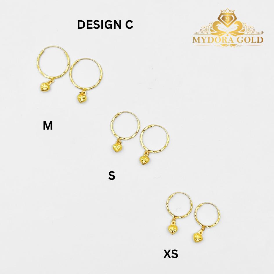 MYDORA Subang Bulat Gantung Series | EMAS 916/22K