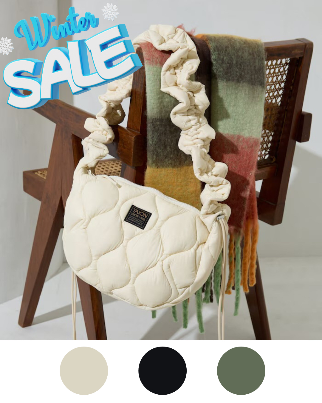 代購【 冬季減價 日本 直送 別注 限量 Freak's Store x TAION  輕巧 時尚 絎縫 斜揹袋 】