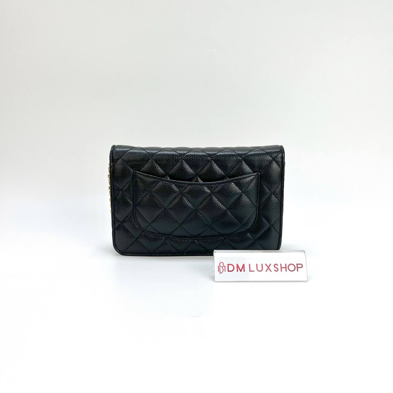 Chanel Black Caviar Classic Flap WOC GHW (Microchip)
