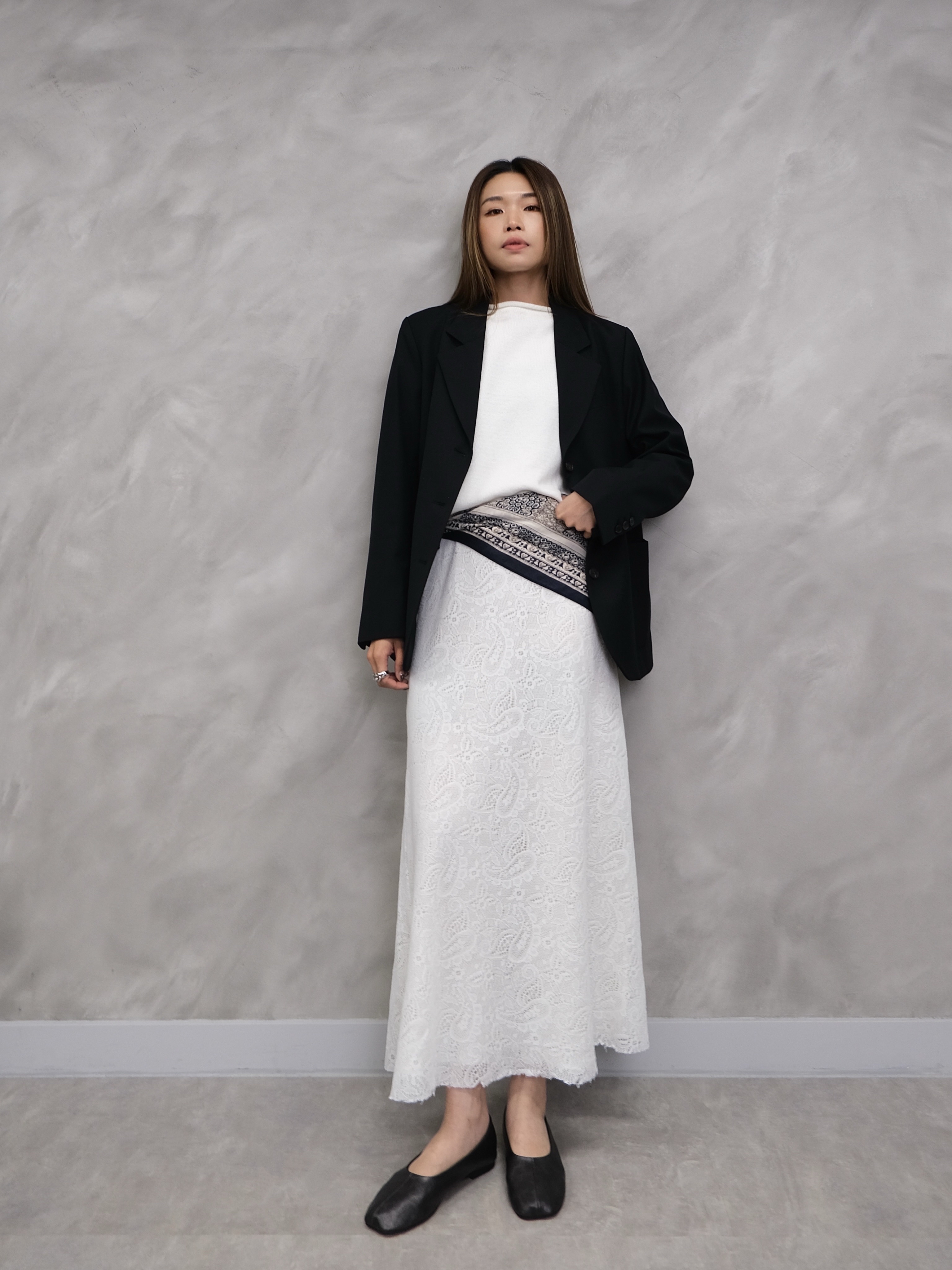 Floral Paisley Lace Skirt #sk49
