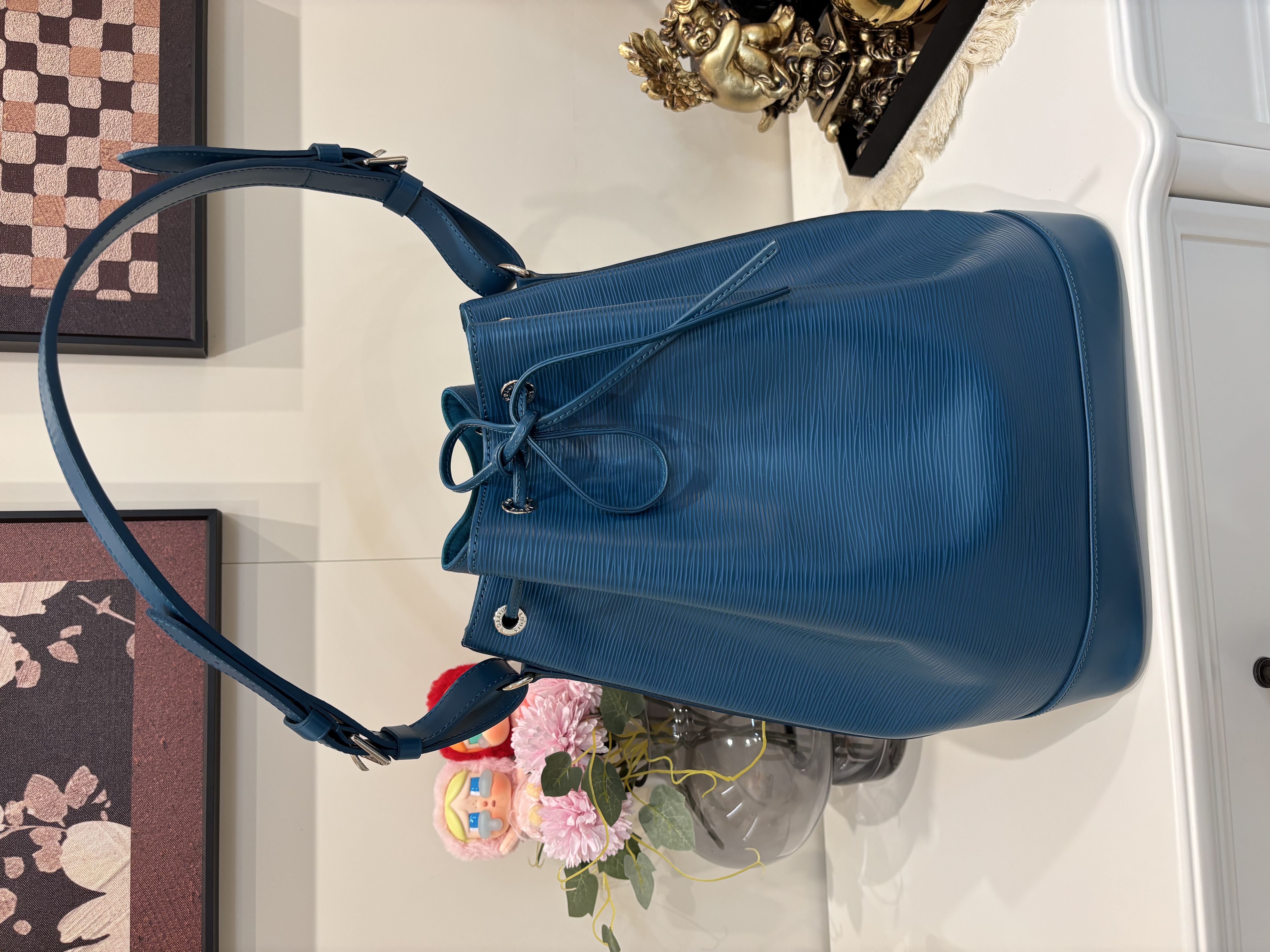 Lv Noe mm bucket bag epi leather 100%Authentic, 95%new ✅Dust bag