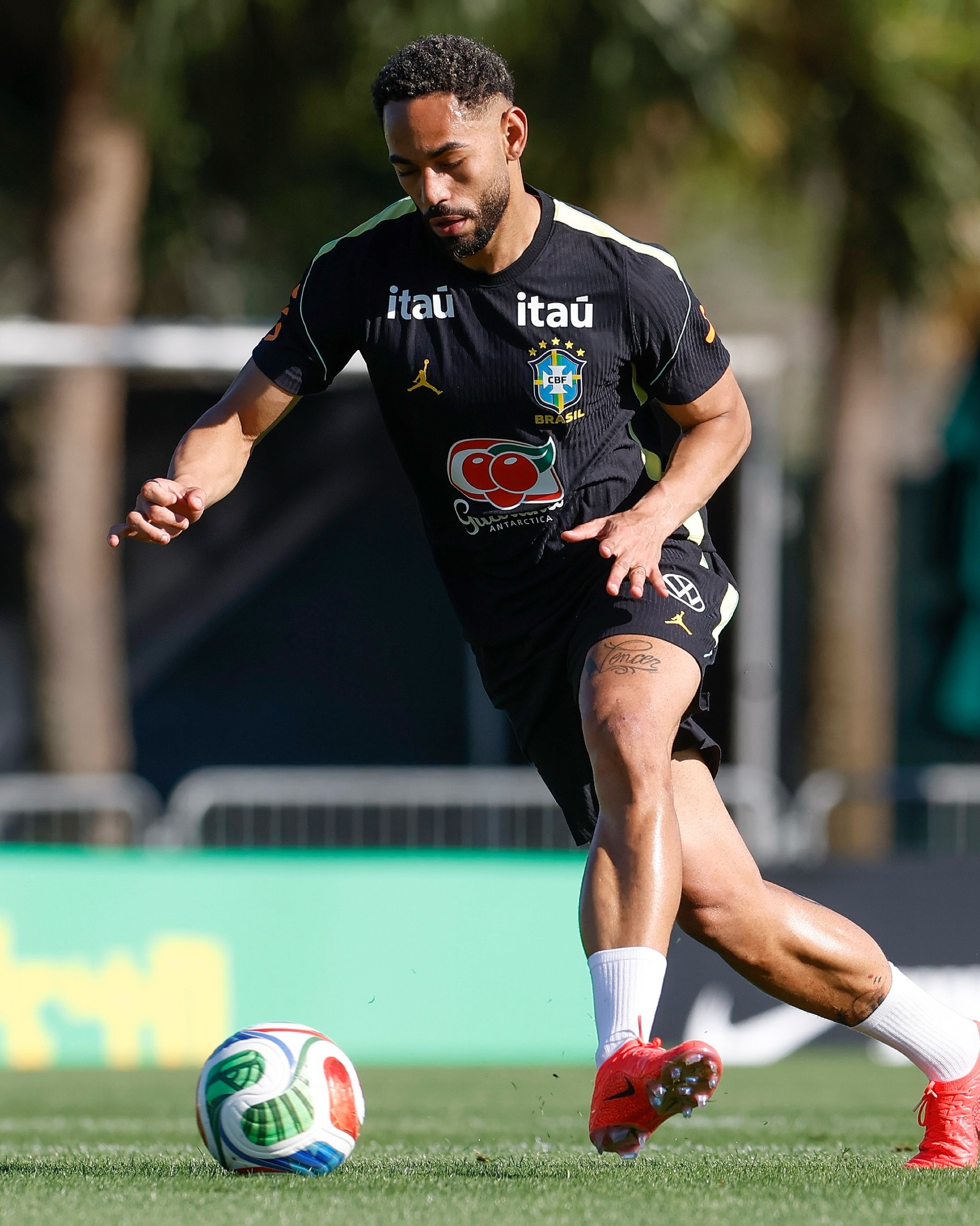 Nike x Jordan Brazil 巴西 2026 黑色 Dri-fit 短袖訓練球衣 (可加印球員版贊助) IQ3294 