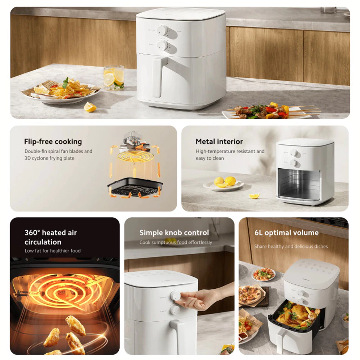 Xiaomi 6L Air Fryer Essential Large Capacity (BHR8589GB)