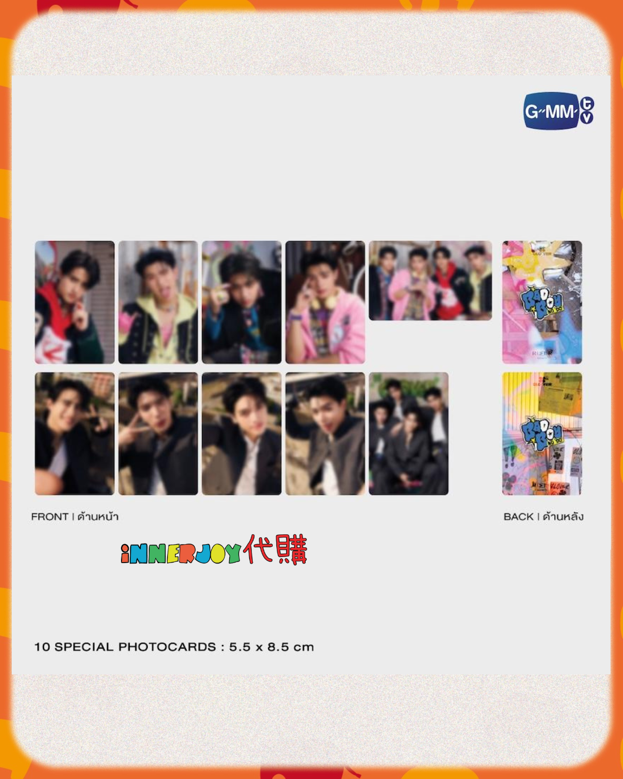 泰國現貨 (下單後30天到港) |  CLO’VER - 新單曲《Bad Boy No ‘Do’ 》 Photo Set 官方寫真卡套裝 GMM新男團