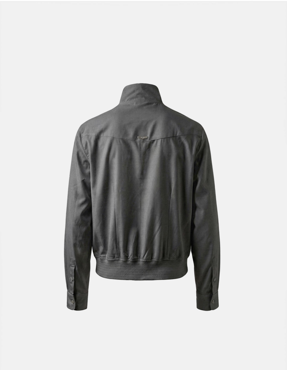 BADBLOOD [w-jkt26-042] Contour High-Neck Lightweight Bomber Shacket - Gray