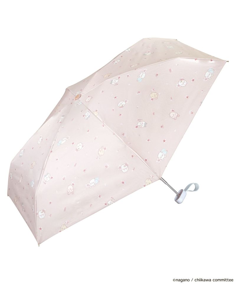 現貨🌸日本直送 | Chiikawa x Wpc.-櫻花迷你縮骨遮雨傘/100%完全遮光摺疊傘/晴雨兼用雨具[50cm]UPF50+