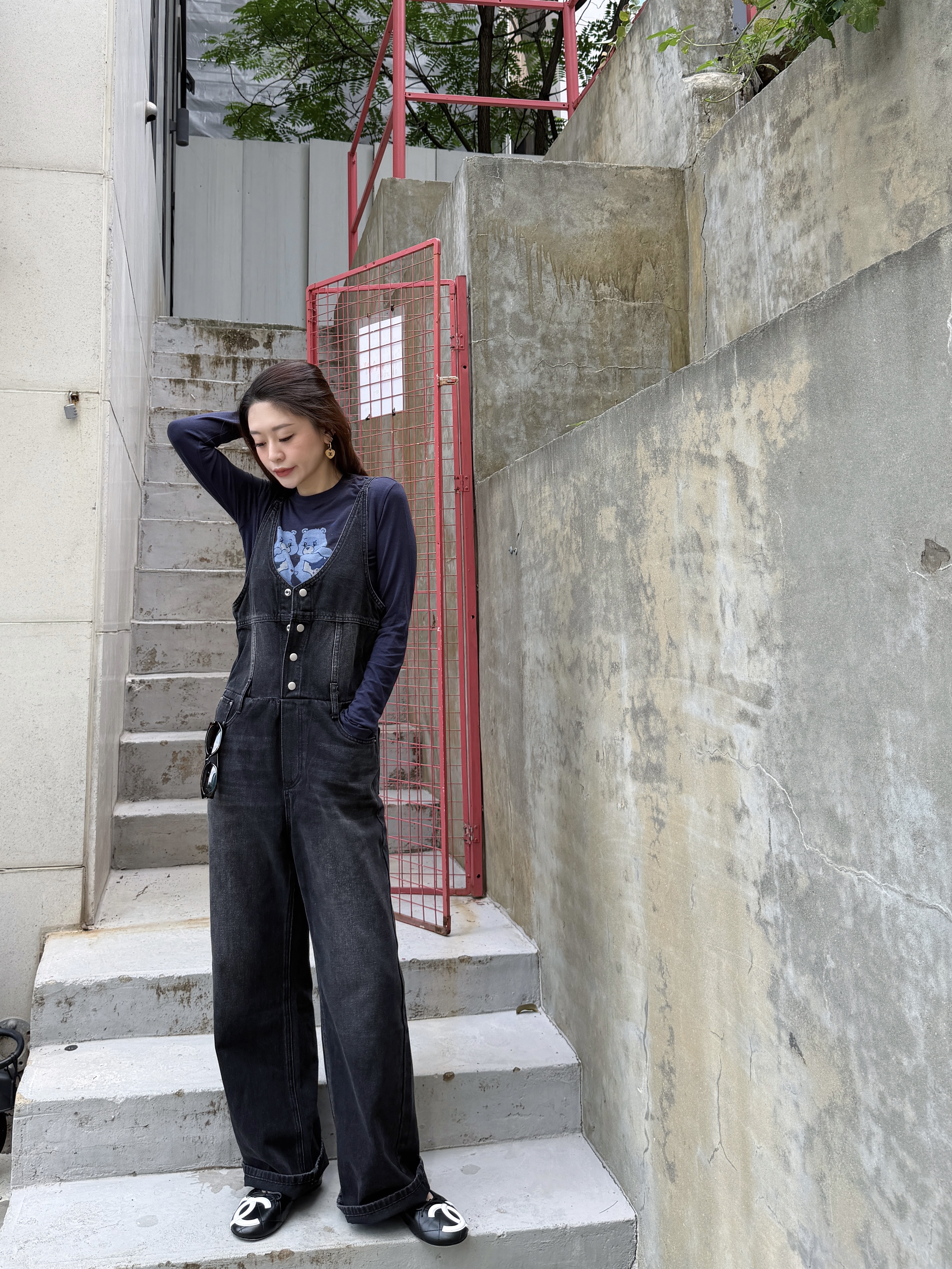 慵懶感 ! Denim Jumpsuit