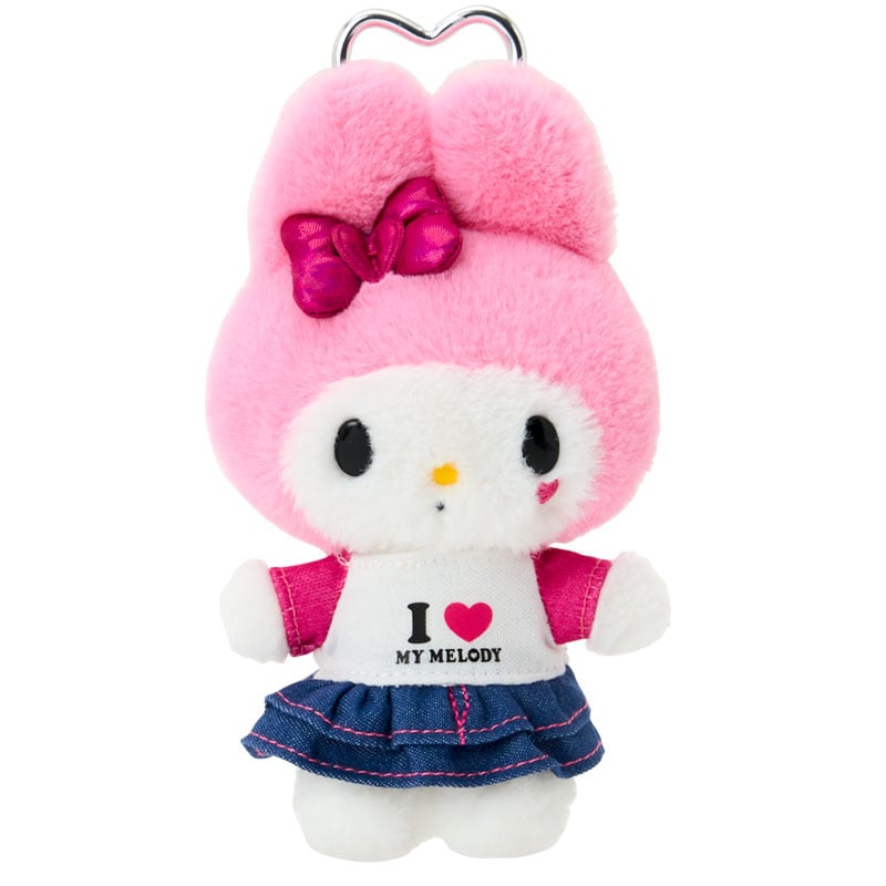 現貨｜Sanrio My Melody I LOVE SANRIO CHARACTERS系列 日版 吊飾 毛公仔 連心形扣 (90204-7)