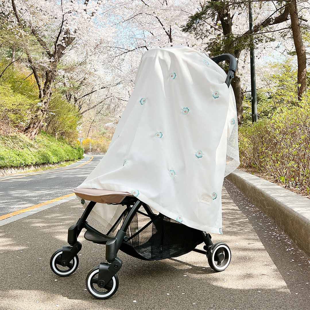 DOTTODOT 刺繡嬰兒車遮陽防風罩（Stroller Cover）
