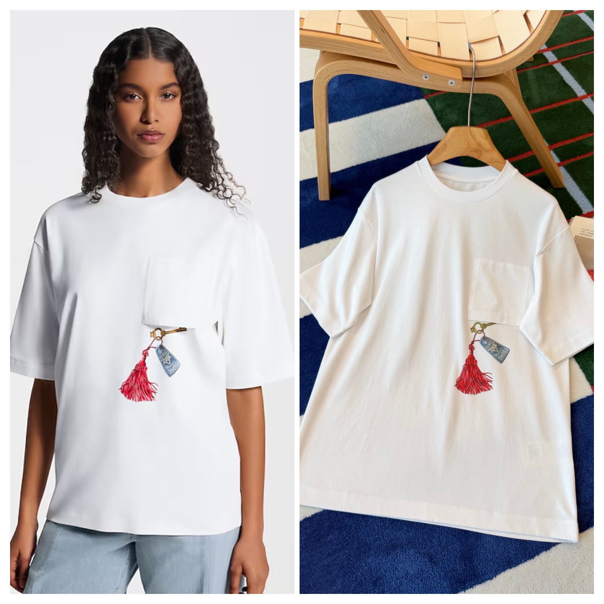 【頂級原單】LV Getaway Print Pocket T-Shirt 度假印花口袋Tee