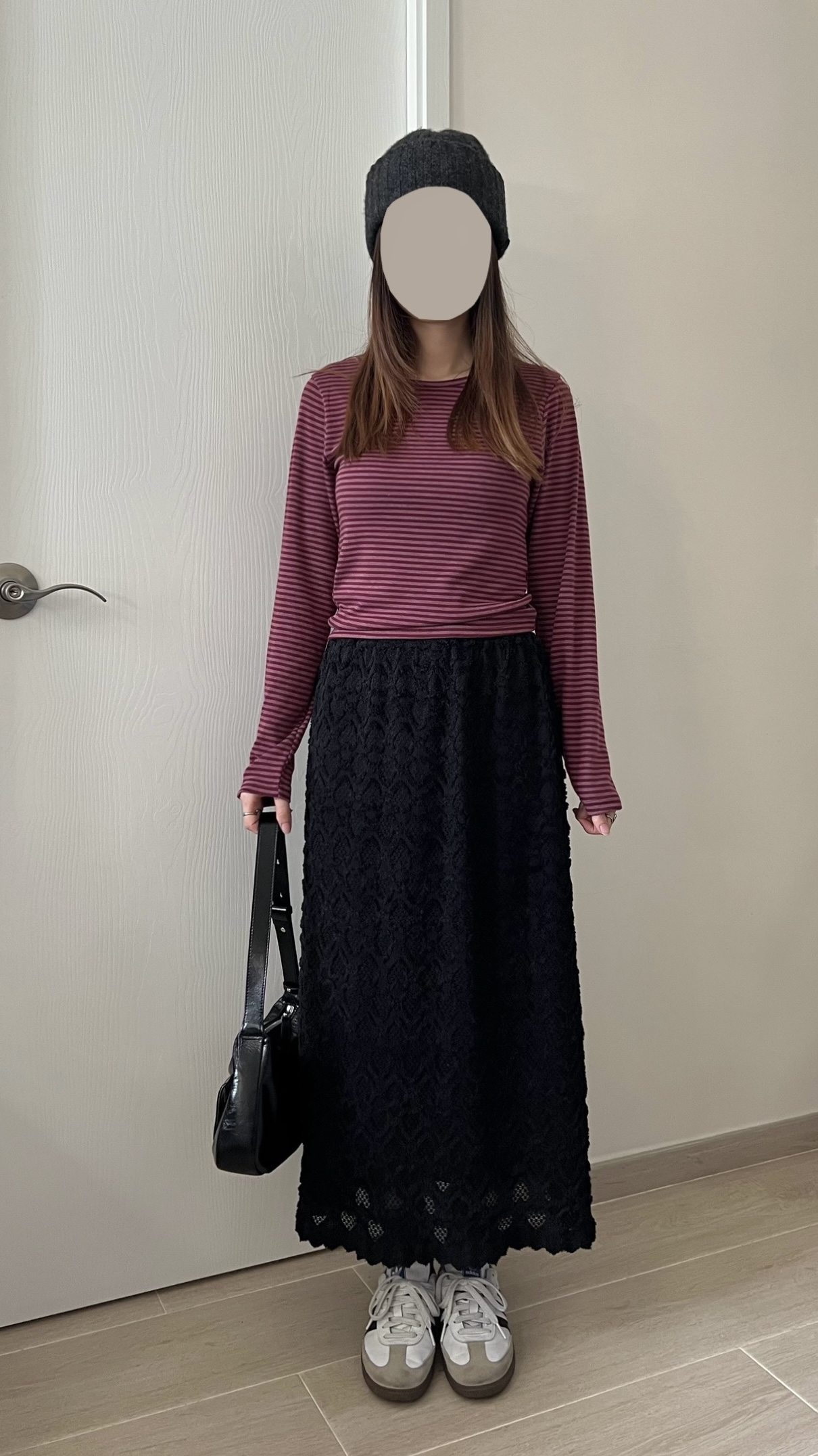 甜甜價 莓果親膚間條衫 現貨