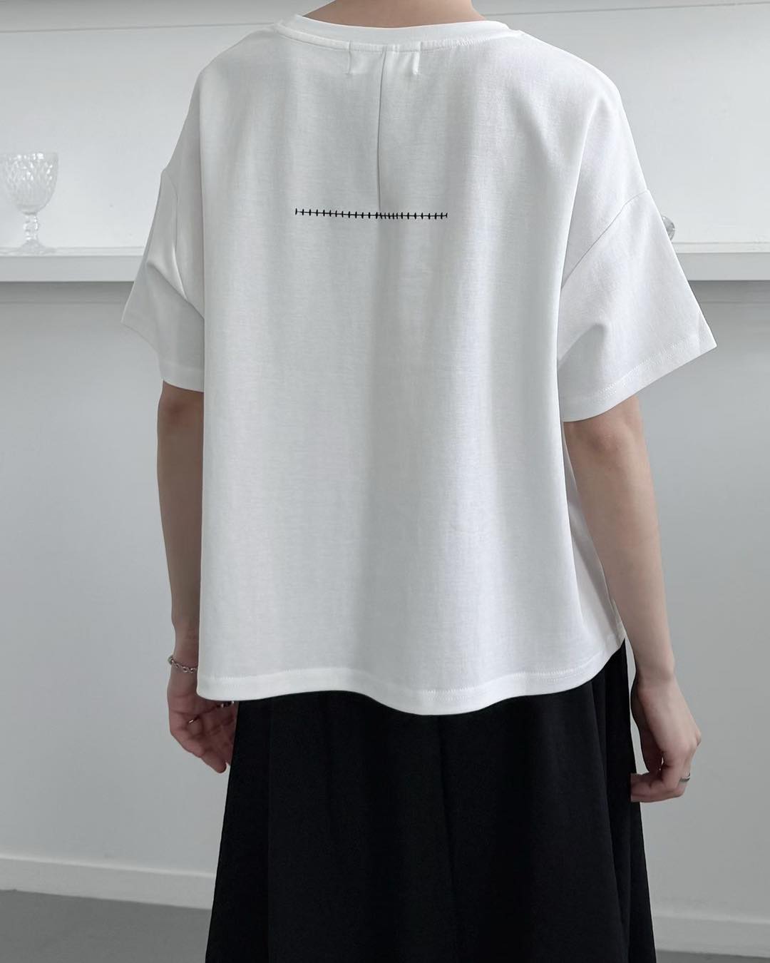 明線不規則剪裁Top