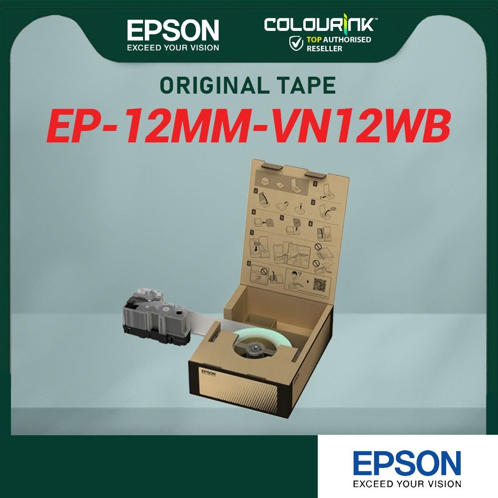 Epson Bulk Roll Vinyl Tape VN12WB VN12YB VN18WB VN18YB VN24WB VN24YB VN36WB VN36YB VN50WB VN50YB LW-Z5000WA LW-Z5010BA