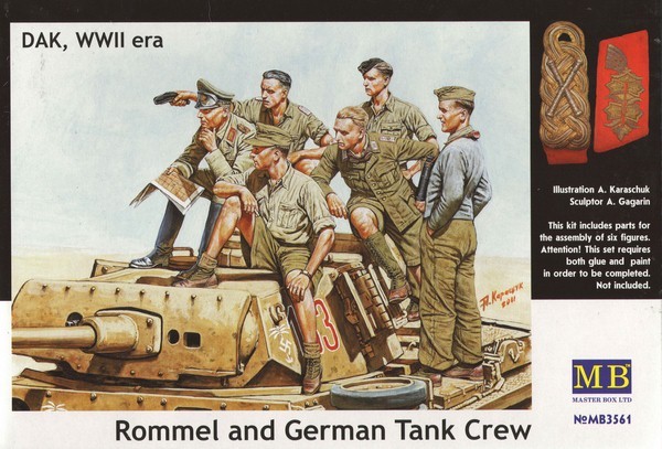 1/35 Rommel and German Tank Crew DAK