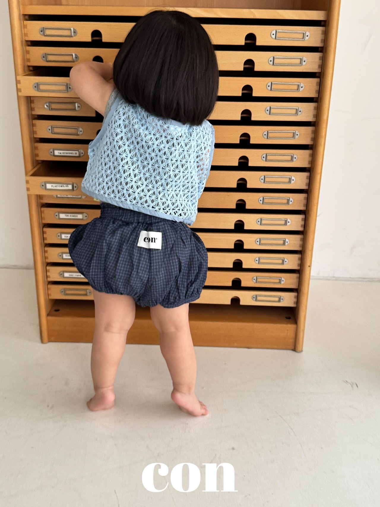 Con | check bloomer (Navy size2(78-87)