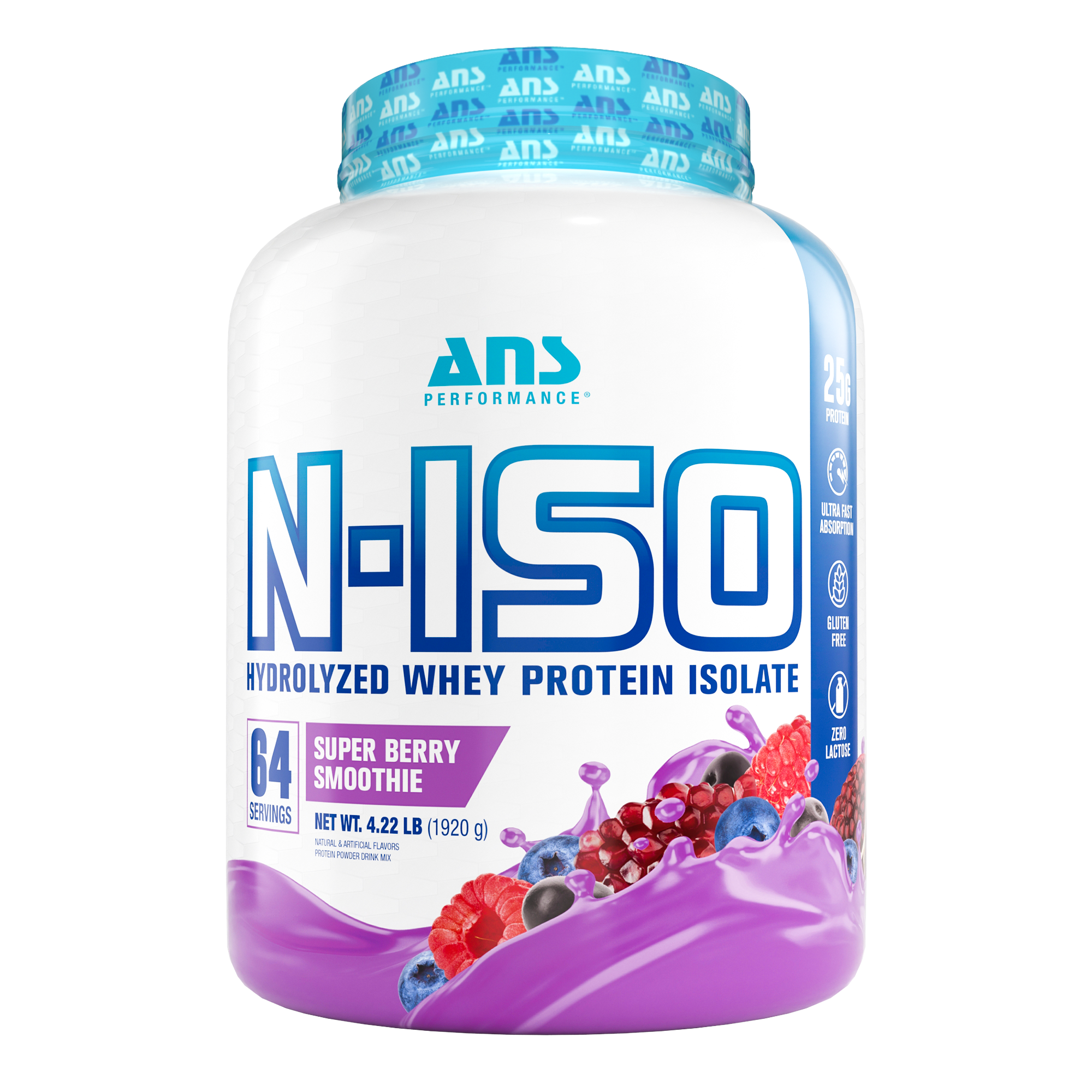 ANS N-ISO Hydrolyzed Whey Protein Isolate 4.2lb (Super Berry Smoothie) (現)