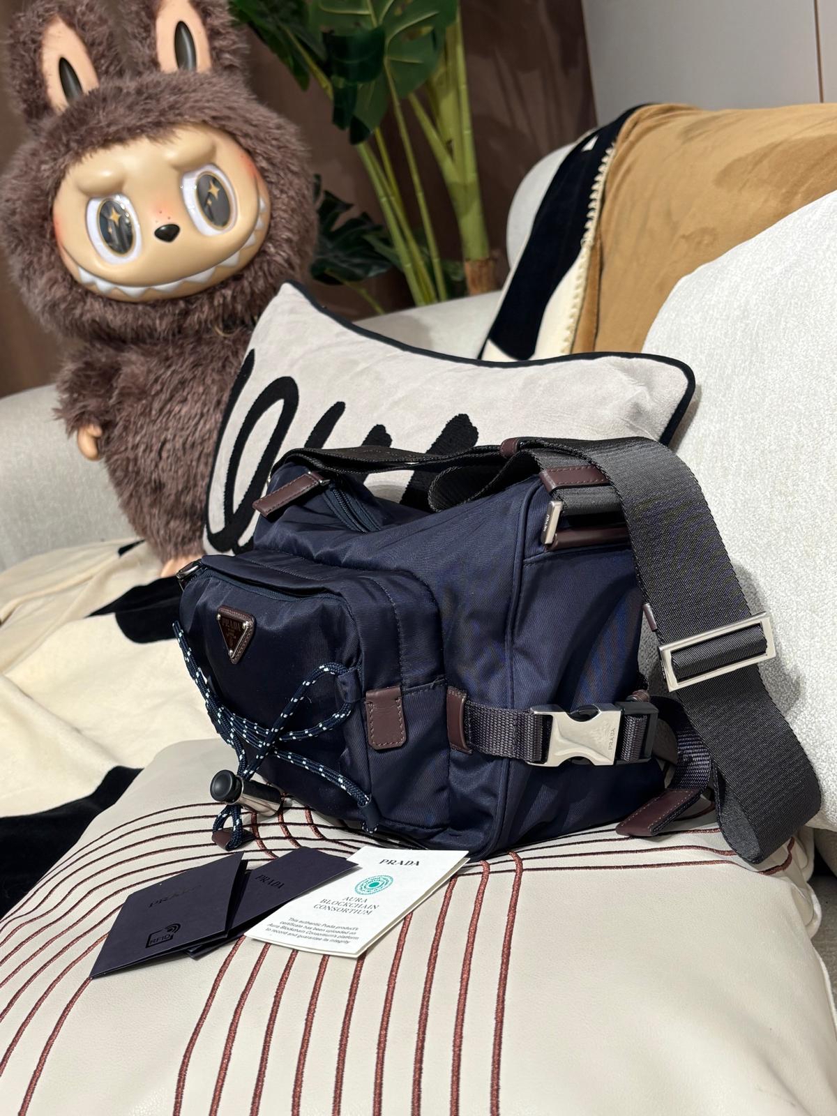 Prada Speedrock Re-Nylon shoulder bag 皮革肩背袋 100%Authentic, 98%New ✅nfc ✅certificate✅Dust bag