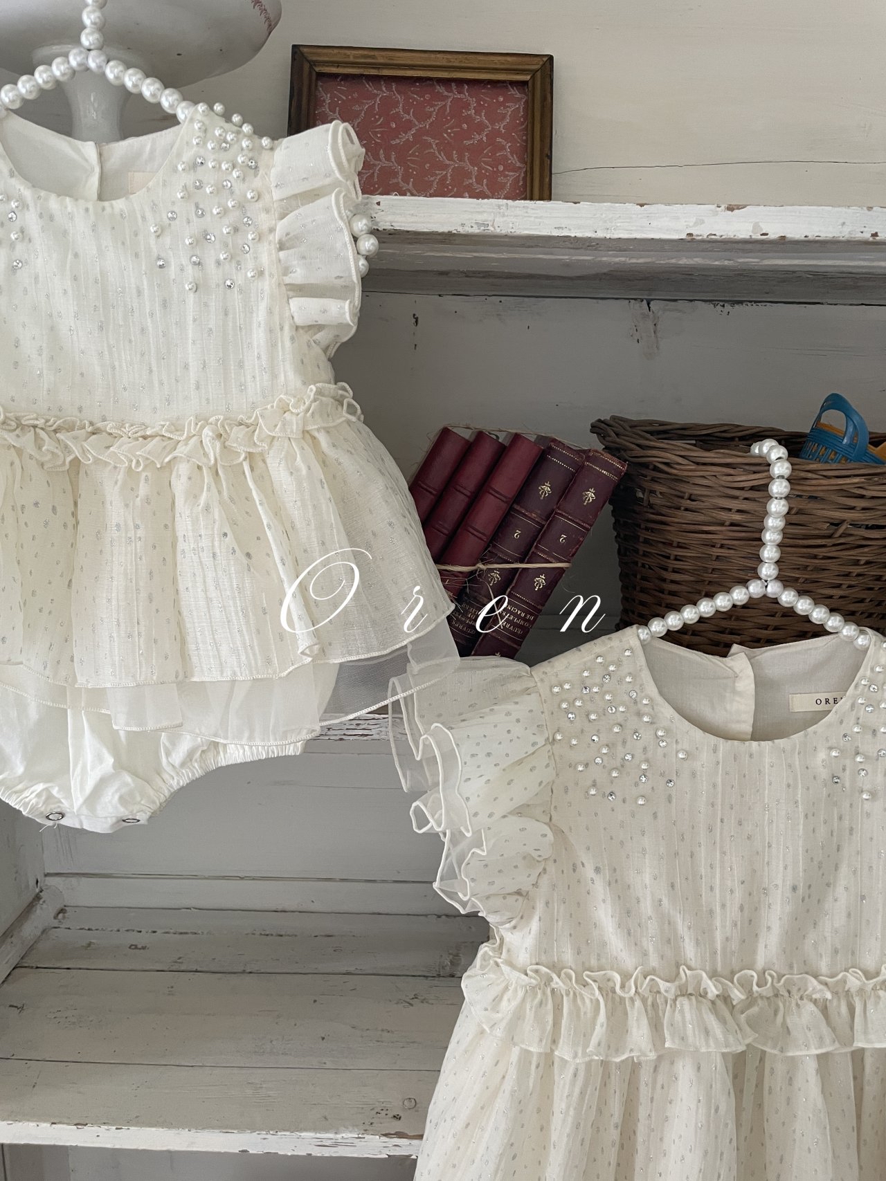 Roel Pearl Suit & Roel Pearl Dress