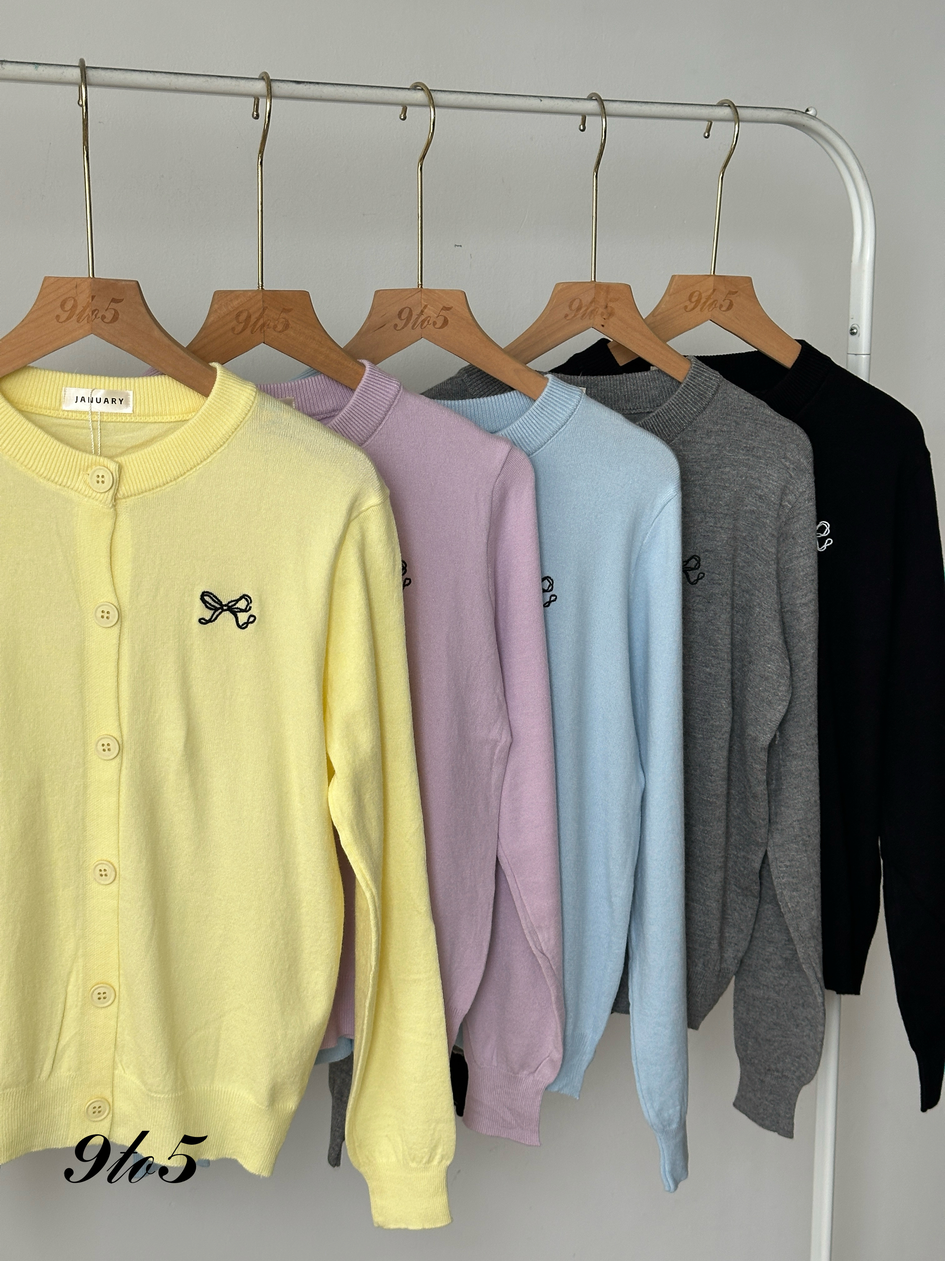 T3983 Long Sleeve Cardigan - 5 Colors