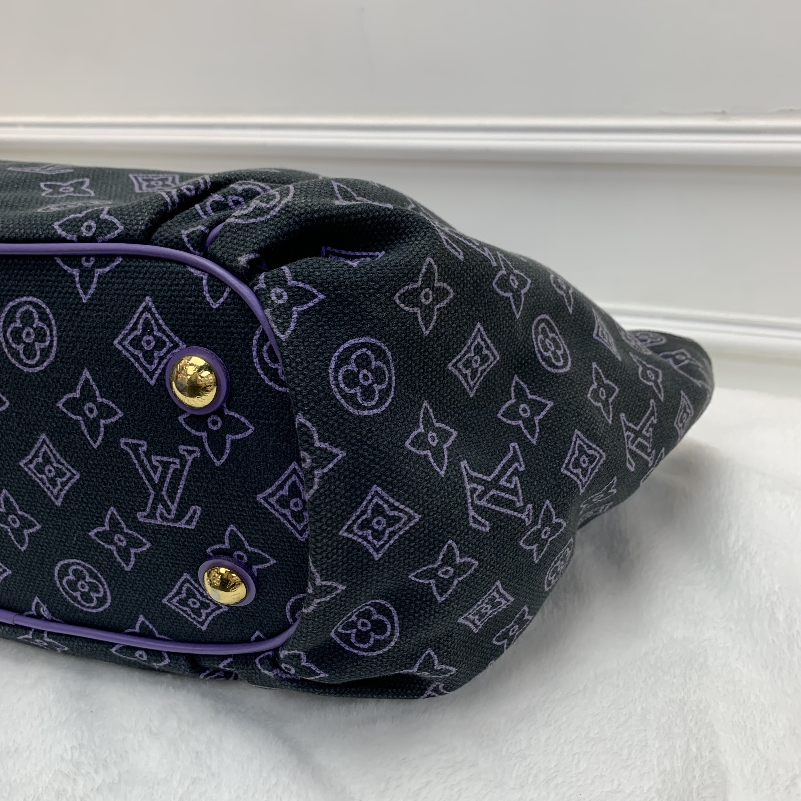 💜中古包 LV紫色老花 GM手袋