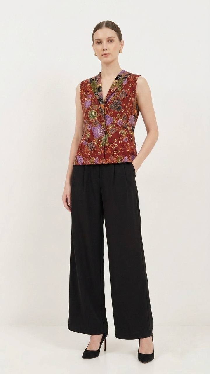 T2488 - Mekar Malam Sleeveless Batik Vest 