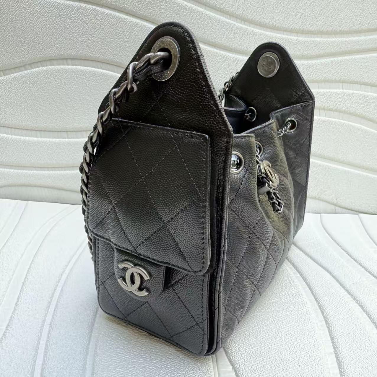 《香港正單》Chanel mini25bag黑色銀扣做舊斷貨王‼️