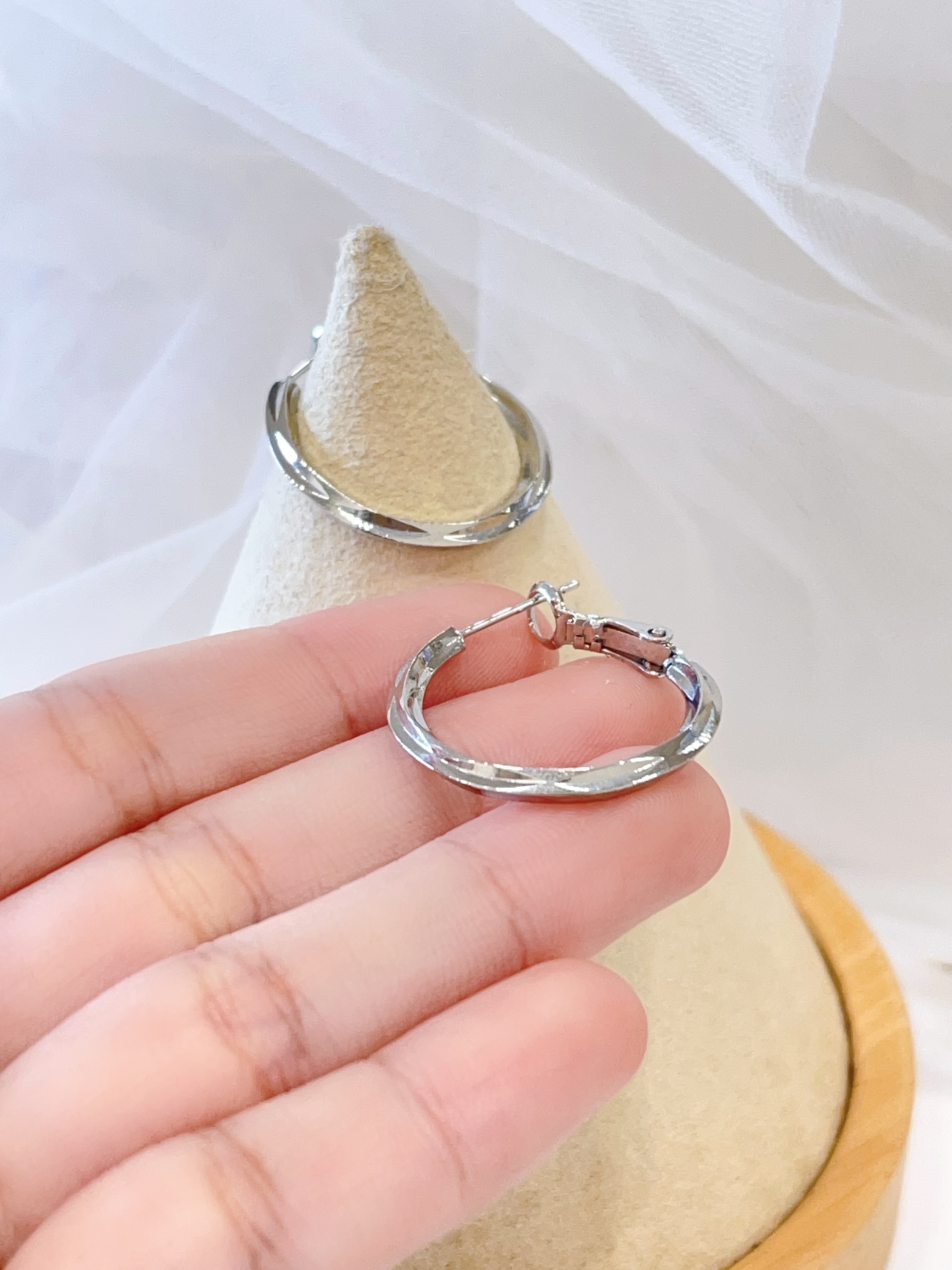 极简日常素圈个性耳圈耳环