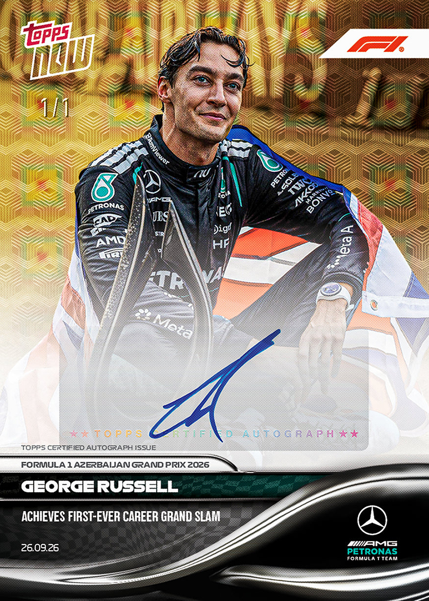George Russell - 2026 F1 Topps NOW® #62 Azerbaijan GP Grand Slam 贏車卡【團購】